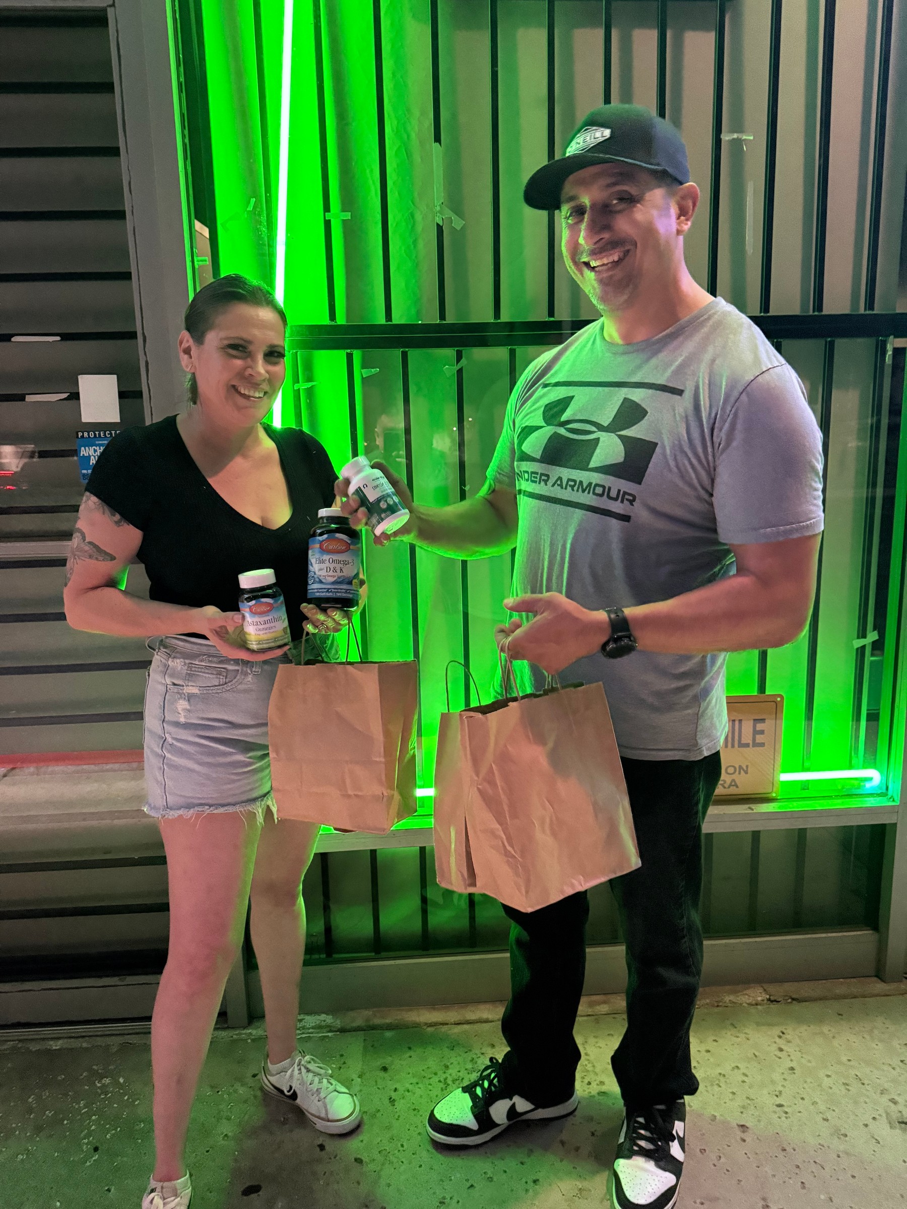 Young people receiving supplements